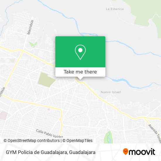 Mapa de GYM Policia de Guadalajara