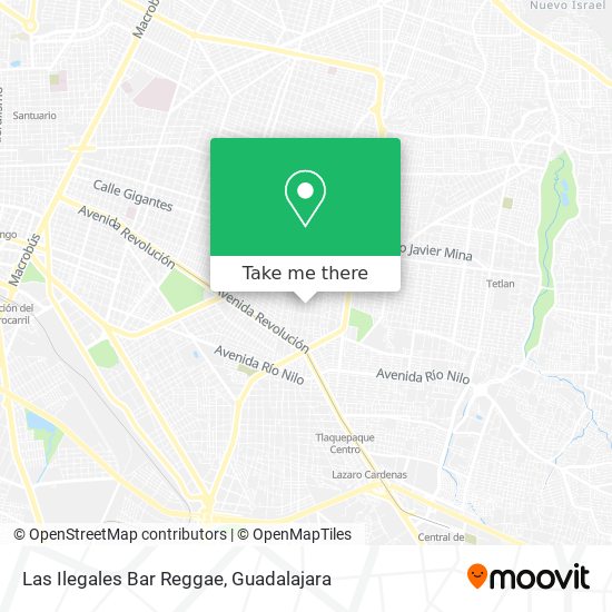 Las Ilegales Bar Reggae map