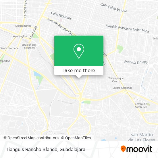 Tianguis Rancho Blanco map