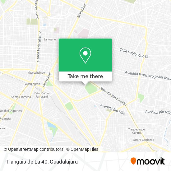 Mapa de Tianguis de La 40