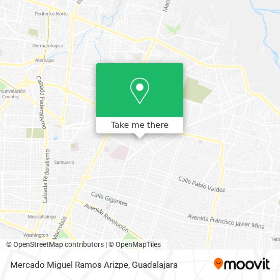 Mercado Miguel Ramos Arizpe map