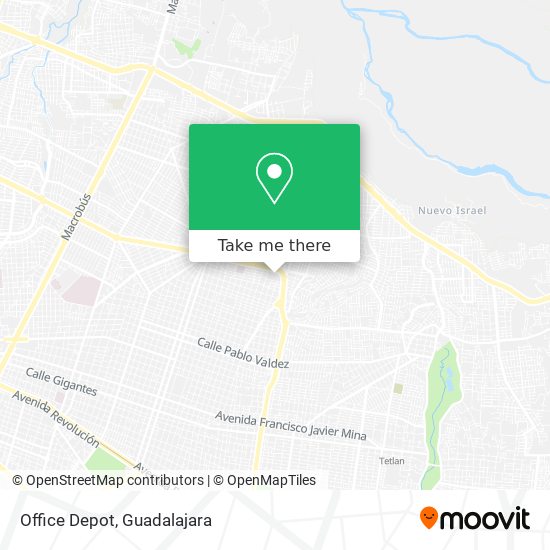 Mapa de Office Depot