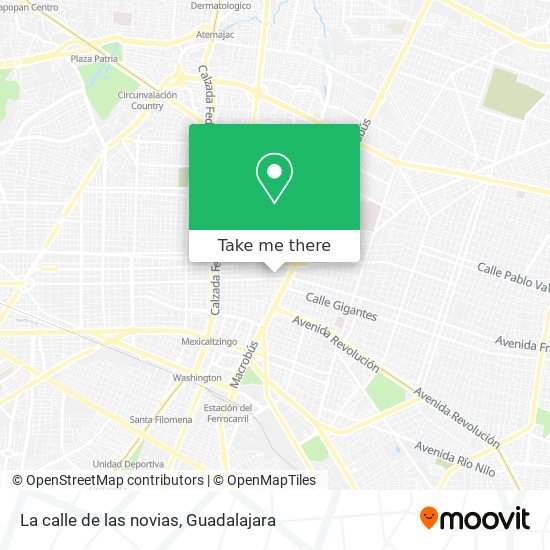 Mapa de La calle de las novias