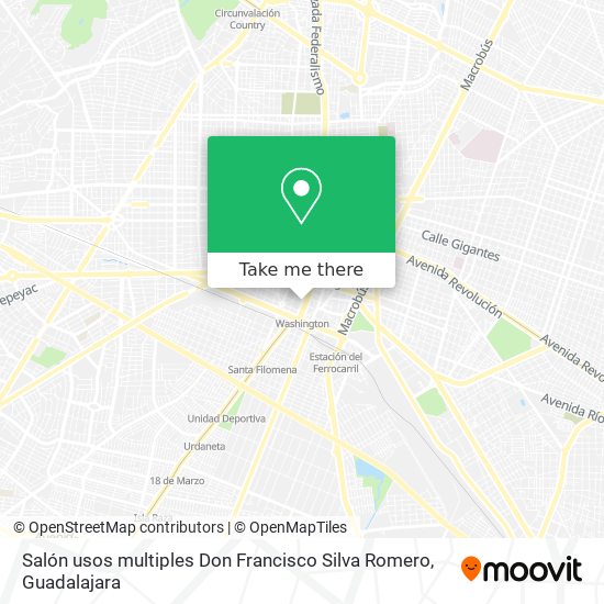 Salón usos multiples  Don Francisco Silva Romero map