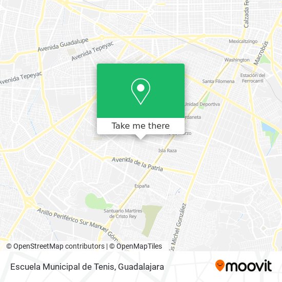 Escuela Municipal de Tenis map