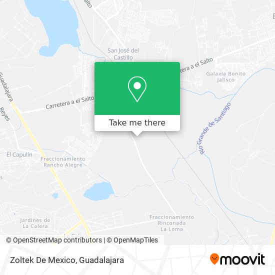 Mapa de Zoltek De Mexico