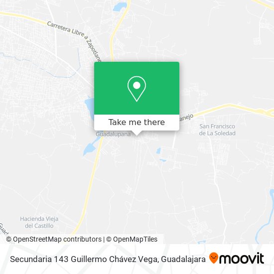 Secundaria 143  Guillermo Chávez Vega map