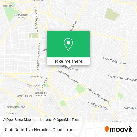 Mapa de Club Deportivo Hércules