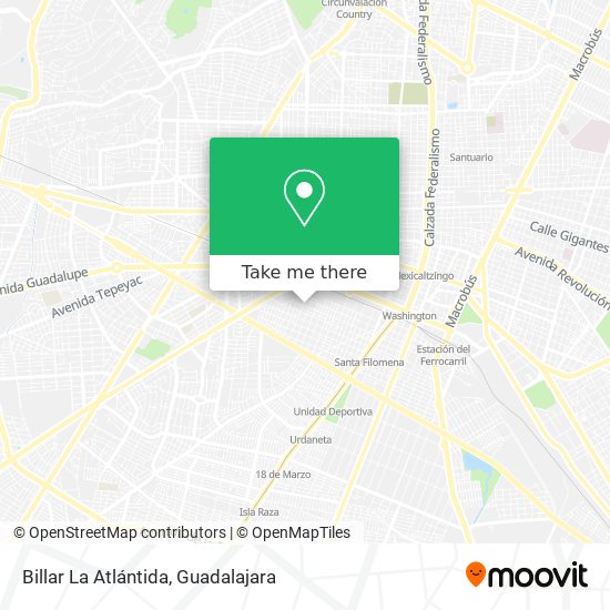 Mapa de Billar La Atlántida