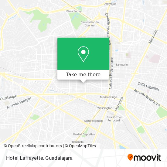 Hotel Laffayette map