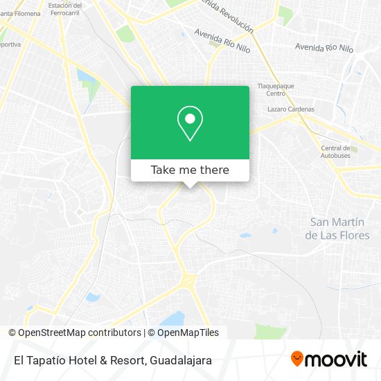 El Tapatío Hotel & Resort map