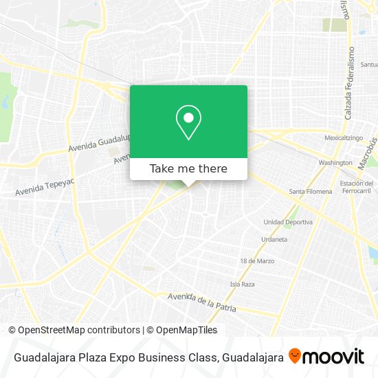 Guadalajara Plaza Expo Business Class map