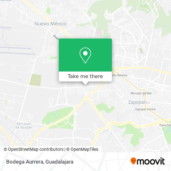 Mapa de Bodega Aurrera