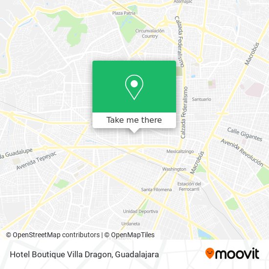 Hotel Boutique Villa Dragon map
