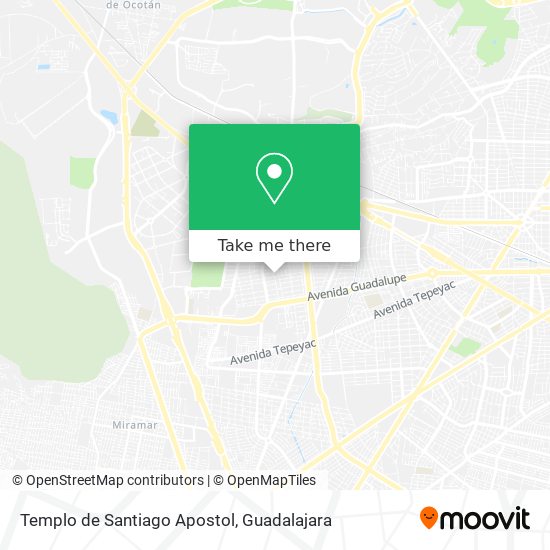 Mapa de Templo de Santiago Apostol