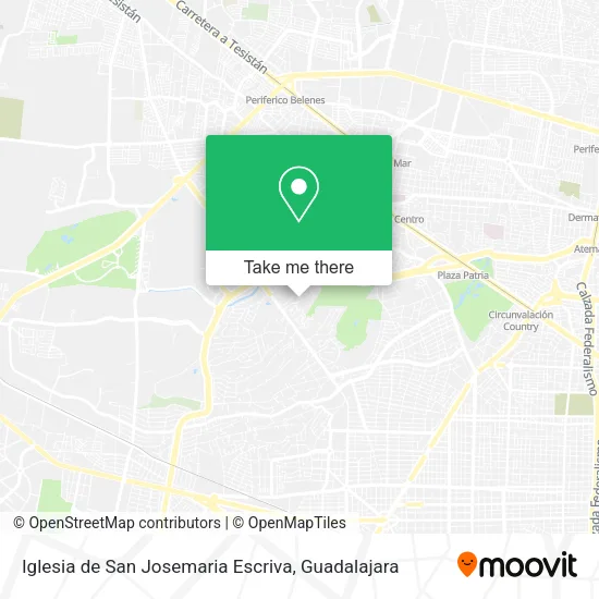 Mapa de Iglesia de San Josemaria Escriva