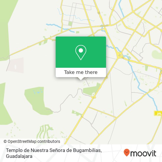 Templo de Nuestra Señora de Bugambilias map