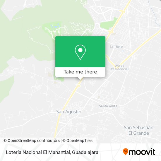 Lotería Nacional El Manantial map