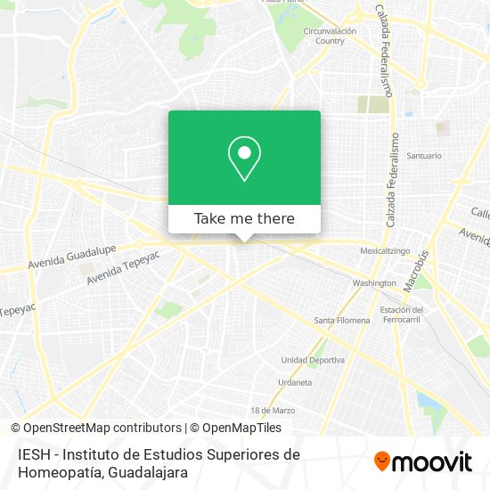 IESH - Instituto de Estudios Superiores de Homeopatía map