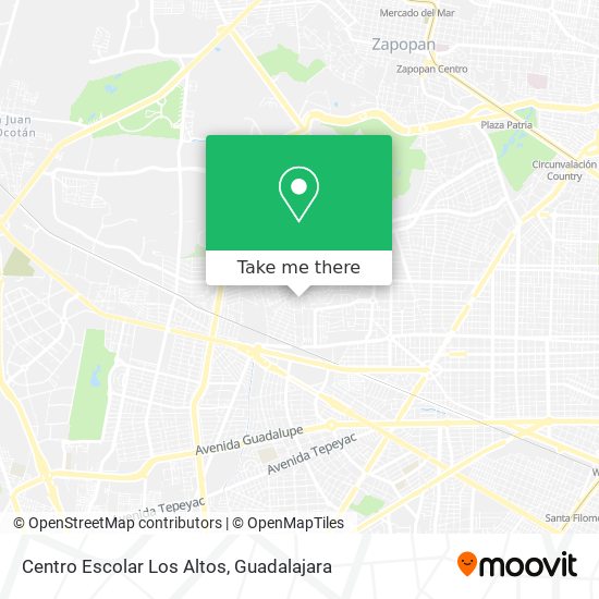 Mapa de Centro Escolar Los Altos
