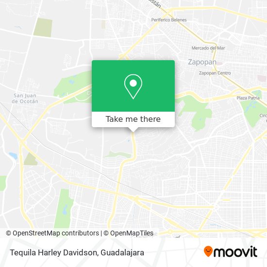 Tequila Harley Davidson map