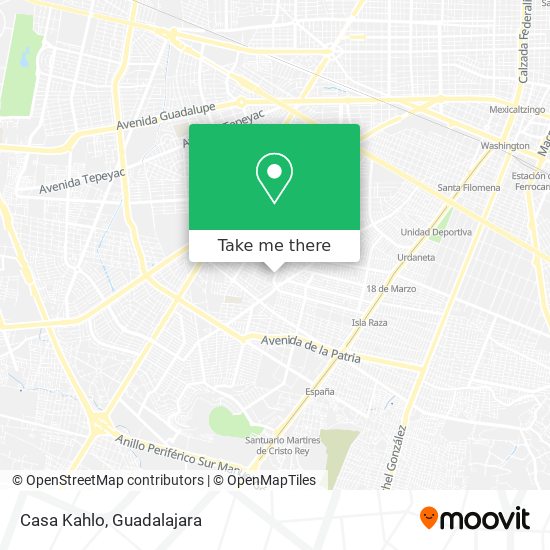 Mapa de Casa Kahlo