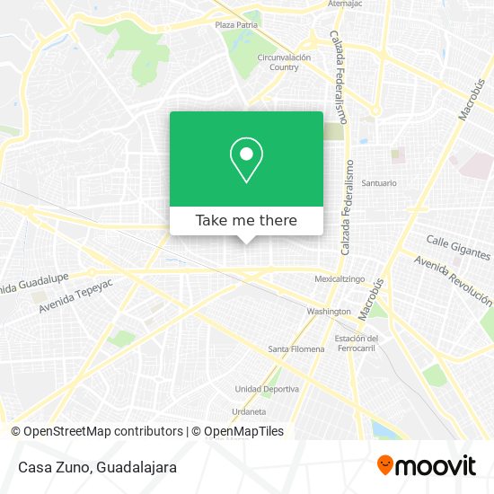 Mapa de Casa Zuno