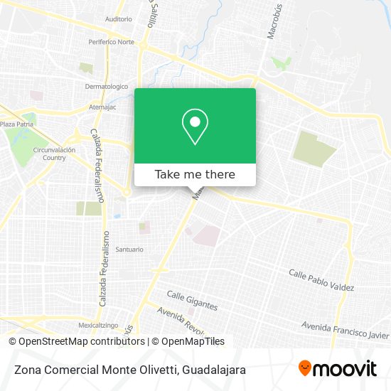 Zona Comercial Monte Olivetti map