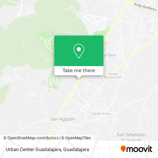 Urban Center Guadalajara map