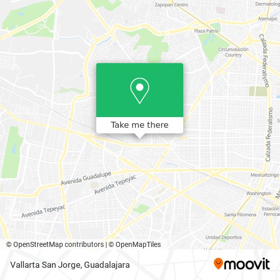 Mapa de Vallarta San Jorge