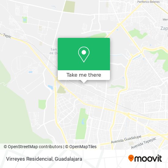 Virreyes Residencial map