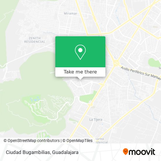 How to get to Ciudad Bugambilias in Guadalajara by Bus?