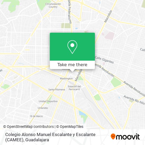 Mapa de Colegio Alonso Manuel Escalante y Escalante (CAMEE)