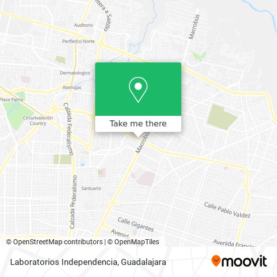 Laboratorios Independencia map