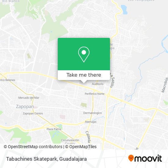 Tabachines Skatepark map