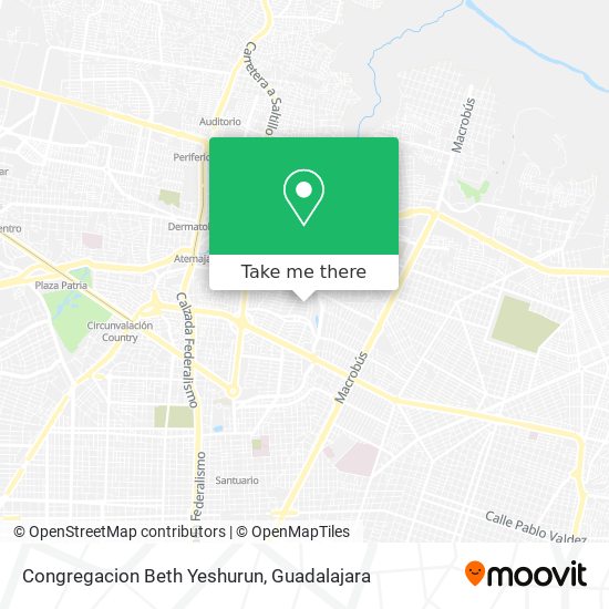 Congregacion Beth Yeshurun map