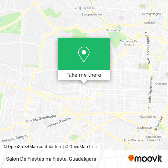 Mapa de Salon De Fiestas  mi Fiesta