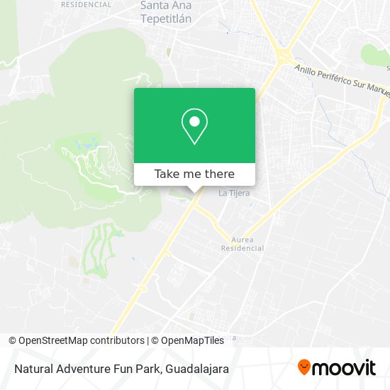 Mapa de Natural Adventure Fun Park