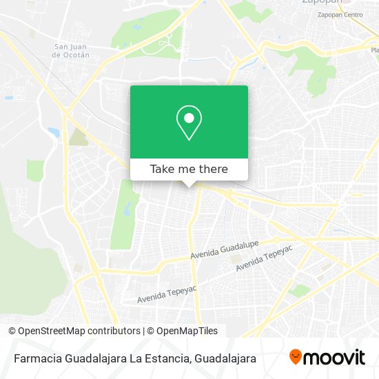 Farmacia Guadalajara La Estancia map