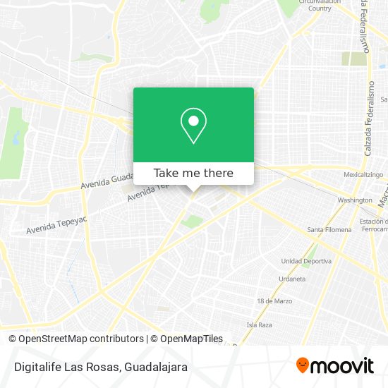 Digitalife Las Rosas map