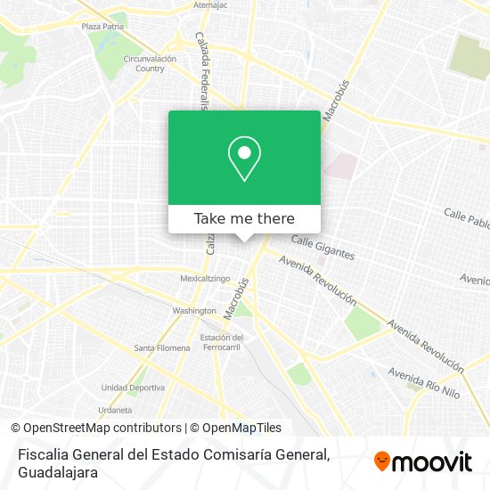 Fiscalia General del Estado Comisaría General map