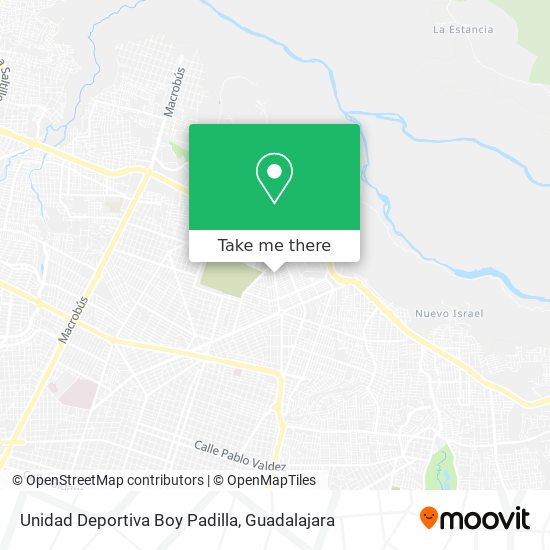 Mapa de Unidad Deportiva Boy Padilla