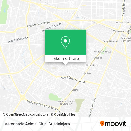 Veterinaria Animal Club map