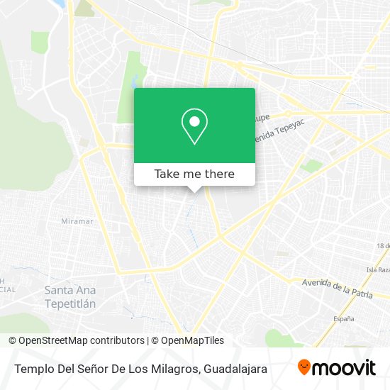 Mapa de Templo Del Señor De Los Milagros