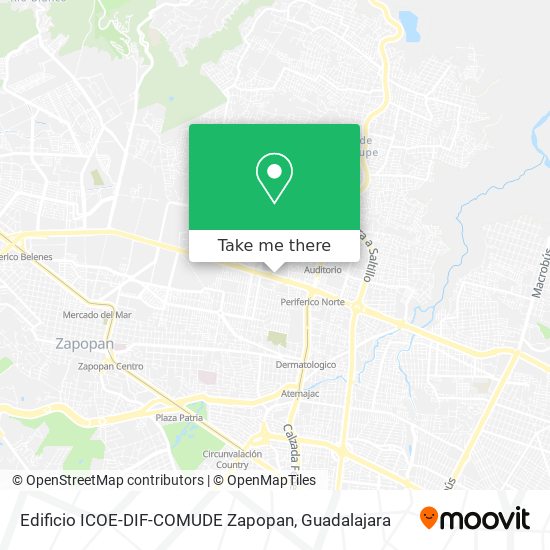 Edificio ICOE-DIF-COMUDE Zapopan map