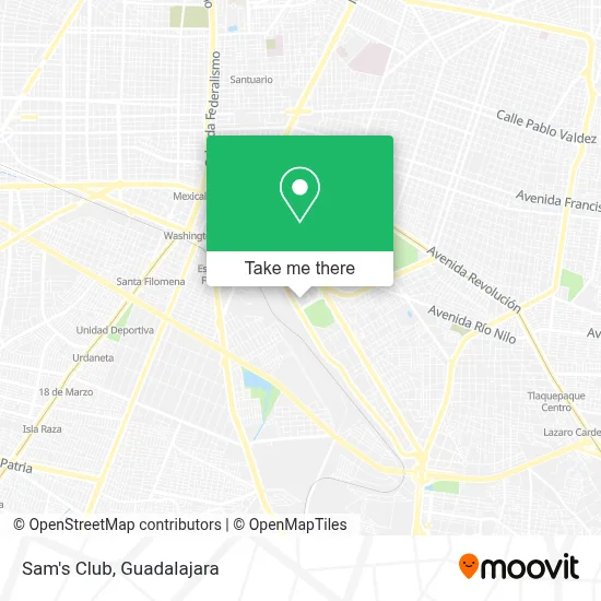 Sam's Club map