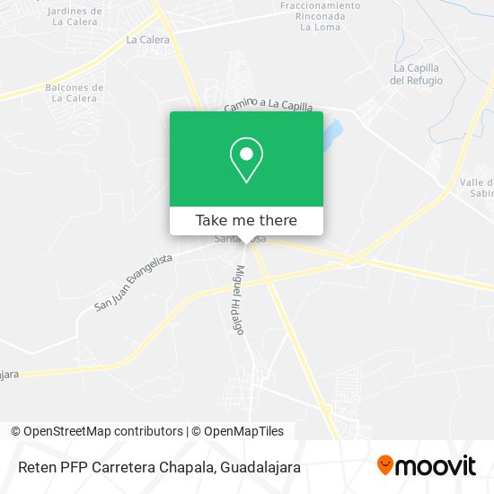 Reten PFP Carretera Chapala map