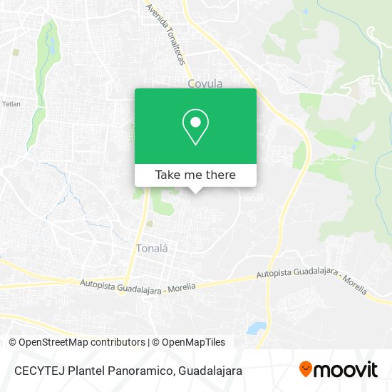 Mapa de CECYTEJ Plantel Panoramico