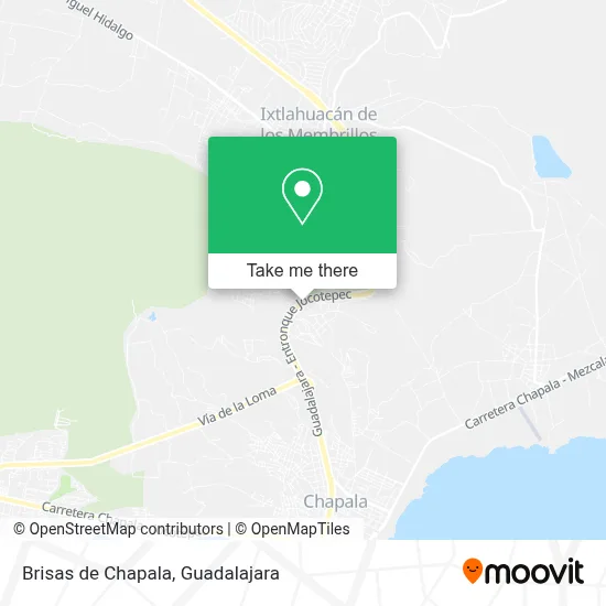 Brisas de Chapala map