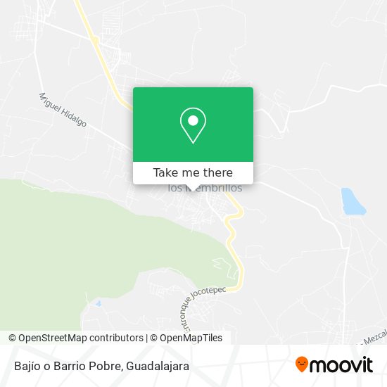 Mapa de Bajío o Barrio Pobre